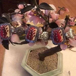 Vintage hand knitted bracelet